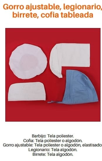 BARBIJO, COFIA, GORRO