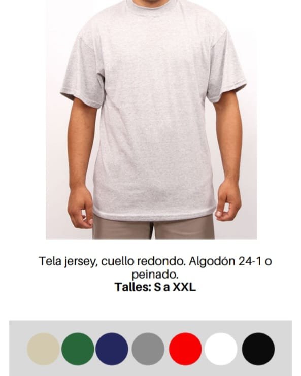 REMERA TELA YERSEY